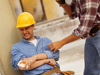 Injured construction worker.